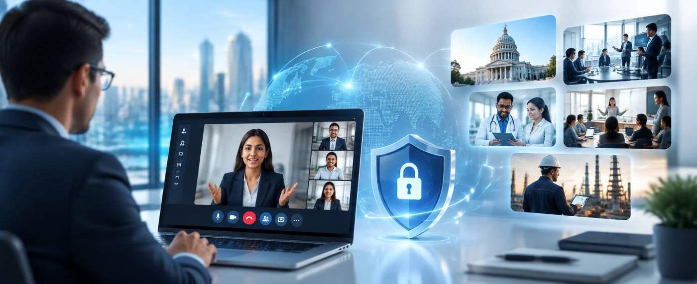 Secure video collaboration serving government, healthcare, enterprise, and industry teams